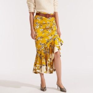 Veronica Beard: Darcy Skirt (Yellow Multi, 00)